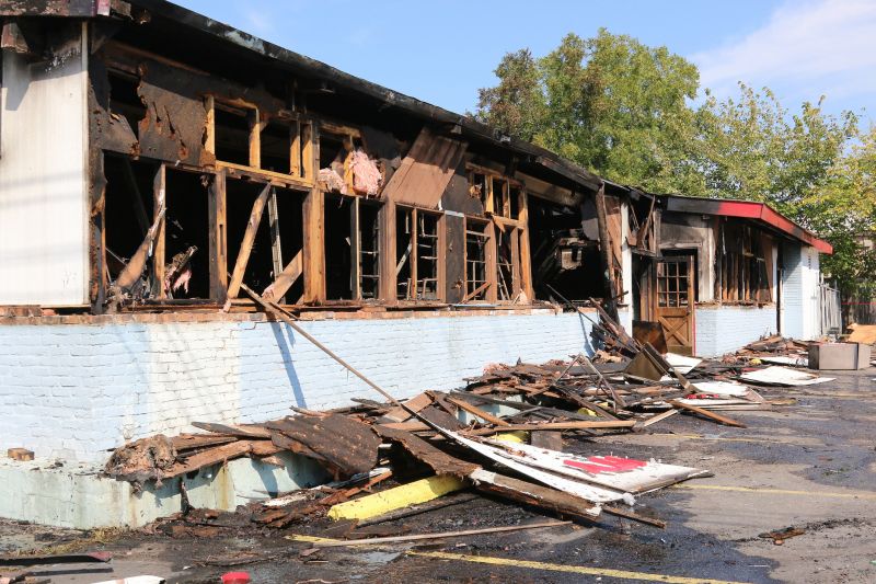 Fire Damage Before Cleanup